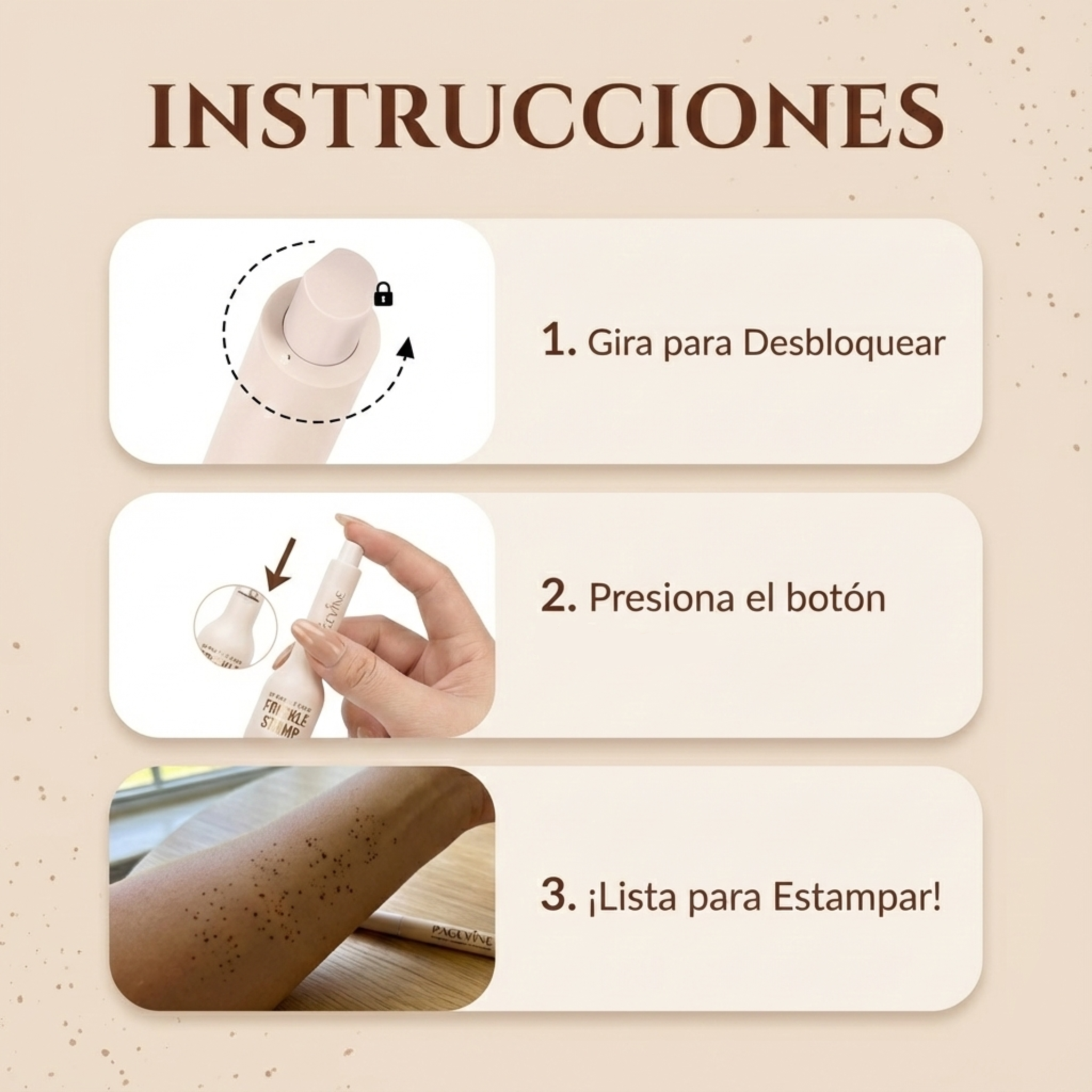 "Sun-Kissed" Freckle Stamp